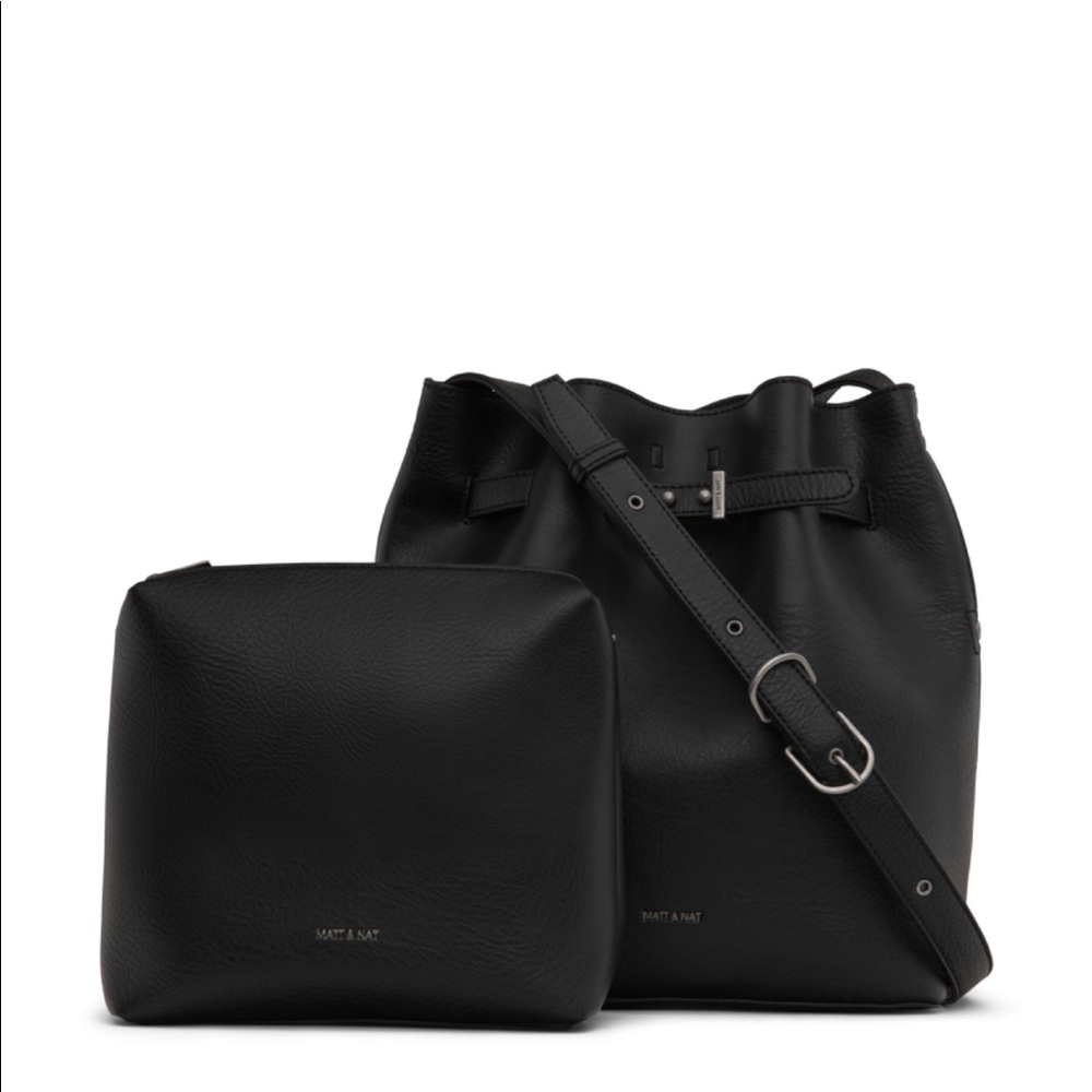 Matt and Nat LEXI Bucket Bag - Black/Black